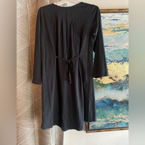 Odd Molly Dress Womens Sz 0 Dark Gray  Tunic 100% Cotton Embroidered NWT - Picture 3 of 13